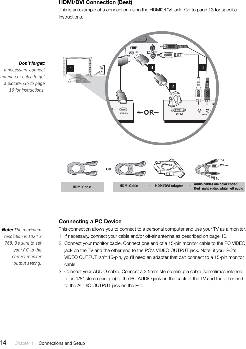 Page 14 of TTE Technology L52FHD38 LCD TV User Manual