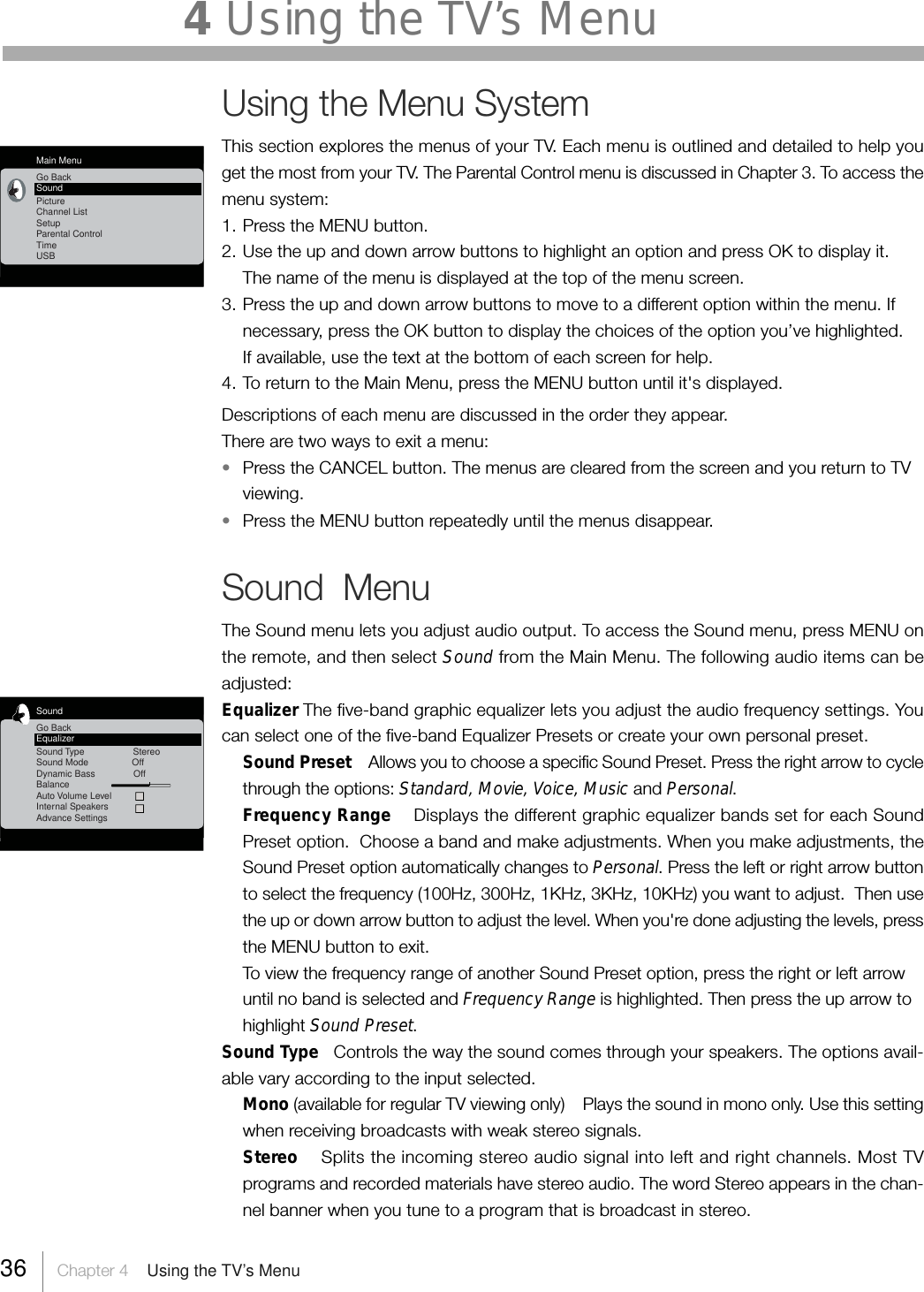 Page 36 of TTE Technology L52FHD38 LCD TV User Manual