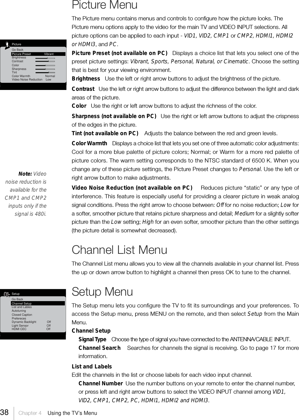 Page 38 of TTE Technology L52FHD38 LCD TV User Manual