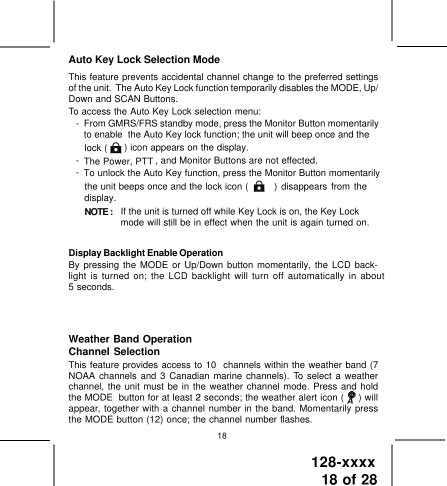 Page 19 of TTI Tech GMRS200 FRS/GMRS COMBINATION User Manual 1287027 p65