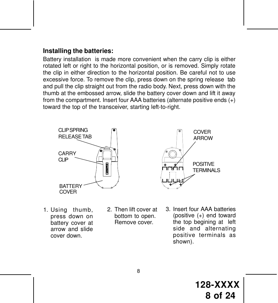 Page 9 of TTI Tech GMRS200 FRS/GMRS COMBINATION User Manual 1287027 p65