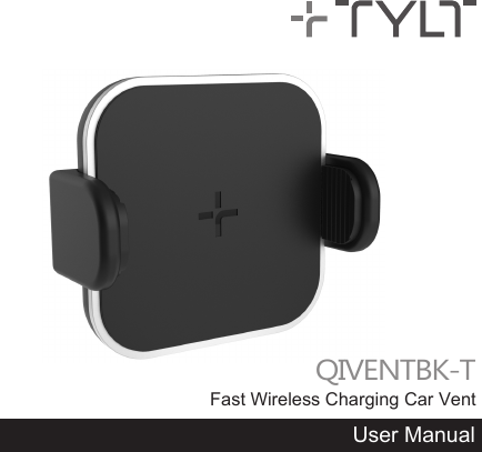 QIVENTBK-TFast Wireless Charging Car VentUser Manual