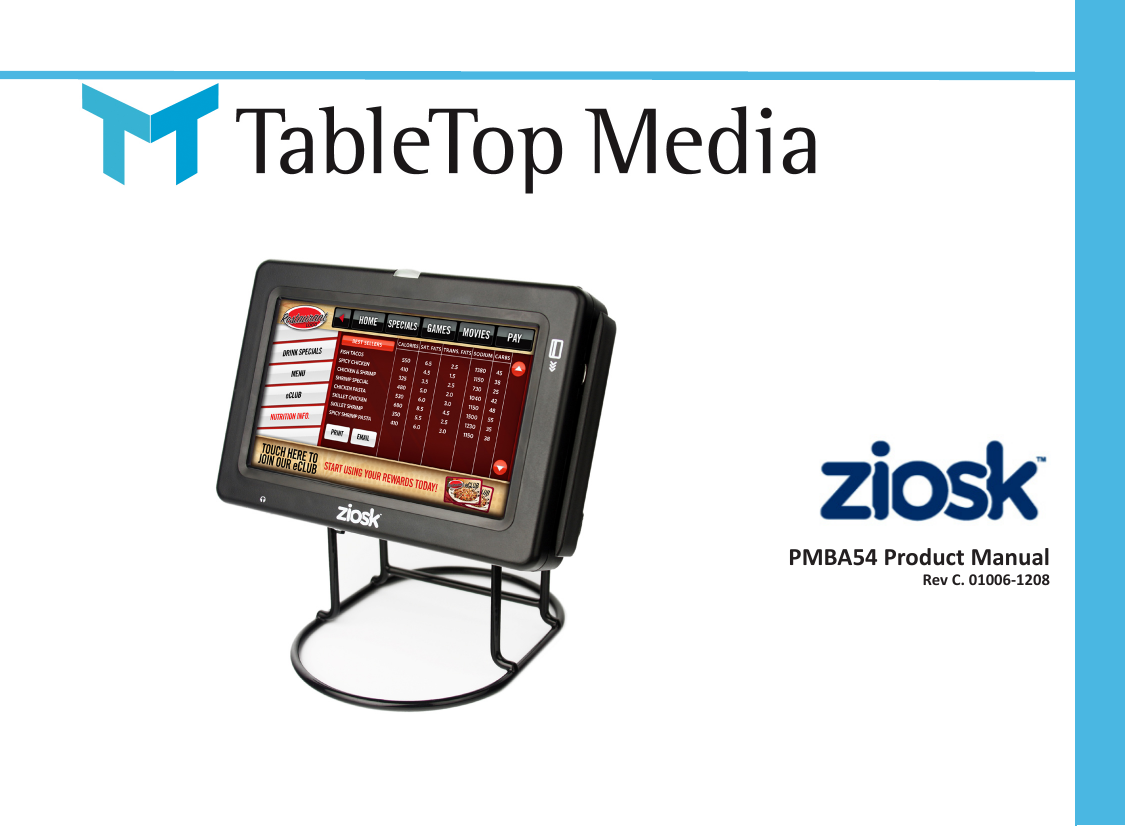 PMBA54 Product ManualRev C. 01006-1208