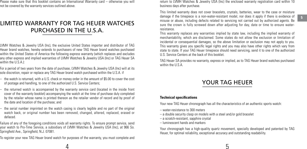 Page 2 of 7 - Tag-Heuer Tag-Heuer-Aquaracer-Calibre-S-Regatta-Users-Manual- ManualsLib - Makes It Easy To Find Manuals Online!  Tag-heuer-aquaracer-calibre-s-regatta-users-manual