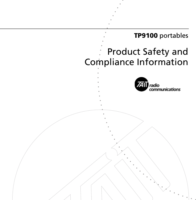 TP9100 portablesProduct Safety andCompliance Information