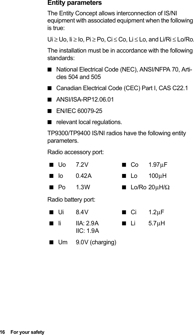 Page 16 of Tait TPDB1C Portable Transceiver User Manual TP9300 User        s Guide