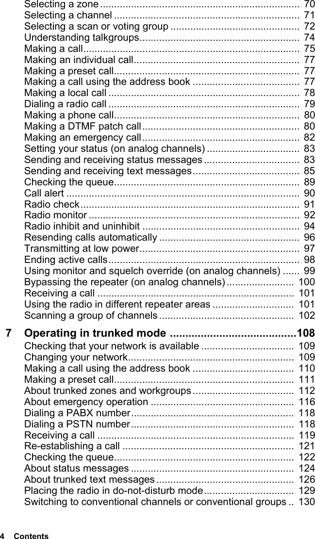 Page 4 of Tait TPDB1C Portable Transceiver User Manual TP9300 User        s Guide