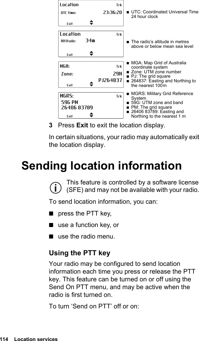 Page 114 of Tait TPDH7B Portable Transceiver User Manual TP9400 User        s Guide