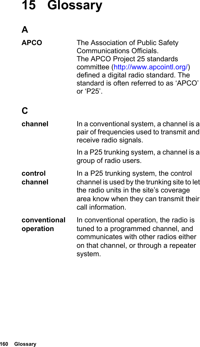 Page 160 of Tait TPDH7B Portable Transceiver User Manual TP9400 User        s Guide