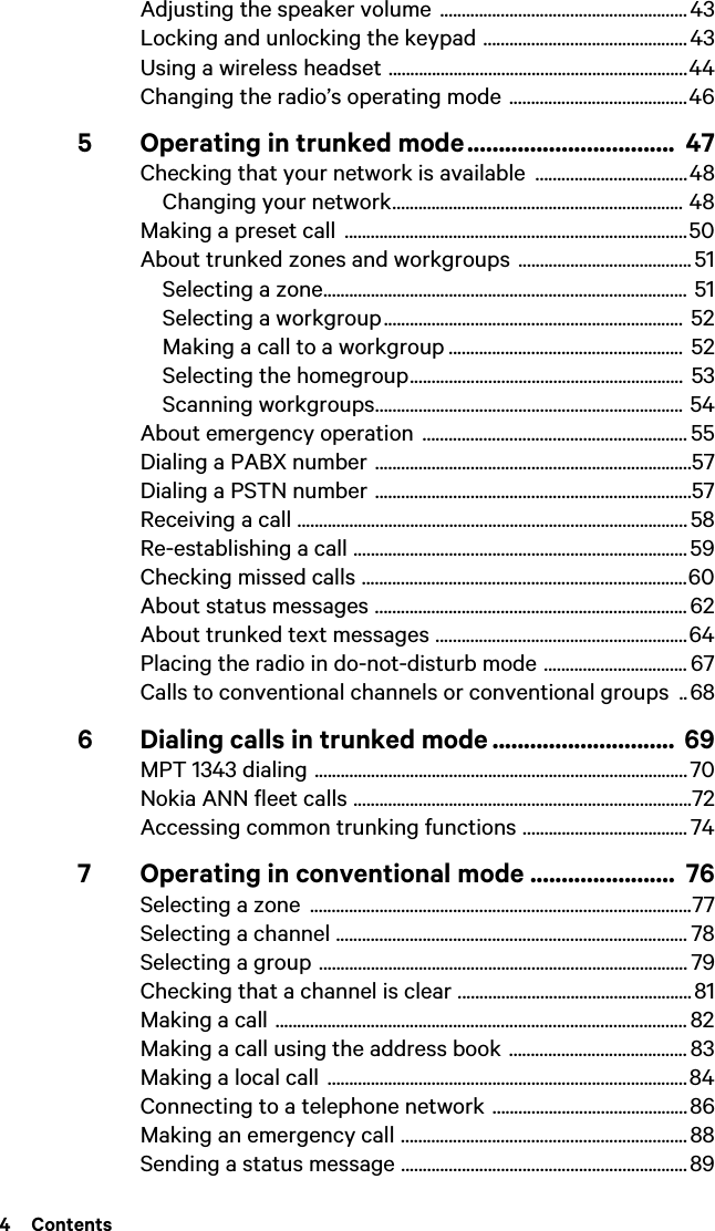 Page 4 of Tait TPDK5A Handheld Portable Transceiver User Manual TP9300 User        s Guide
