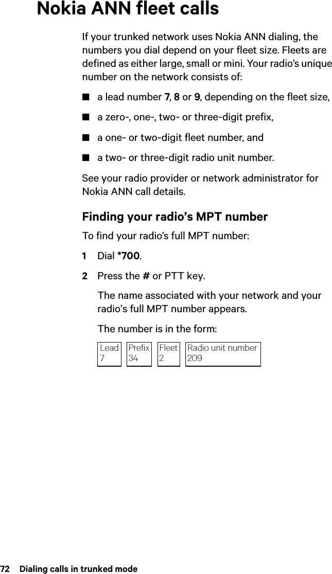 Page 72 of Tait TPDK5A Handheld Portable Transceiver User Manual TP9300 User        s Guide