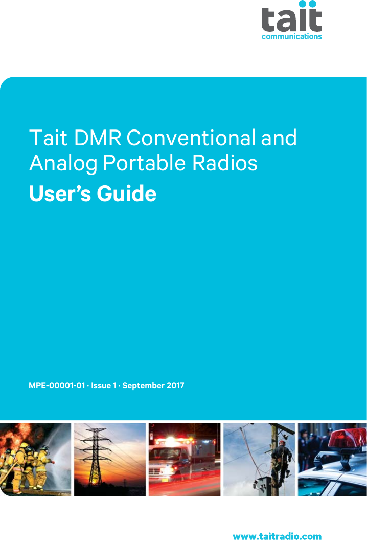 5BJUDMR Conventional and Analog Portable RadiosUser’s GuideMPE-00001-01 · Issue 1 · September 2017