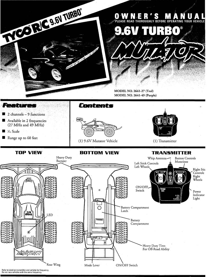 Toy R/C Transmitter User Manual