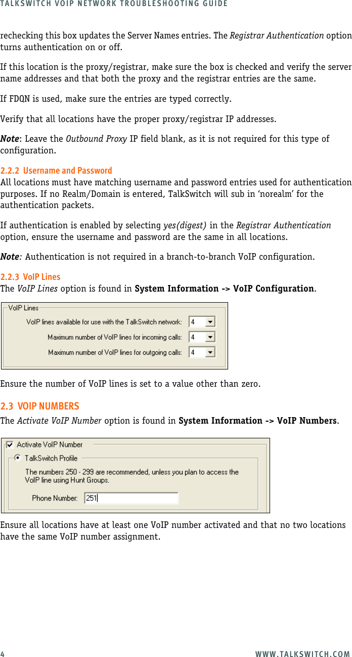 Page 8 of 12 - Talkswitch Talkswitch-Centrepoint-Technologies-Switch-3-24-Users-Manual- VoIP Network Troubleshooting Guide  Talkswitch-centrepoint-technologies-switch-3-24-users-manual