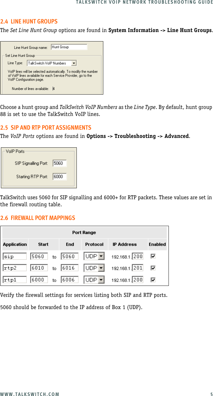 Page 9 of 12 - Talkswitch Talkswitch-Centrepoint-Technologies-Switch-3-24-Users-Manual- VoIP Network Troubleshooting Guide  Talkswitch-centrepoint-technologies-switch-3-24-users-manual