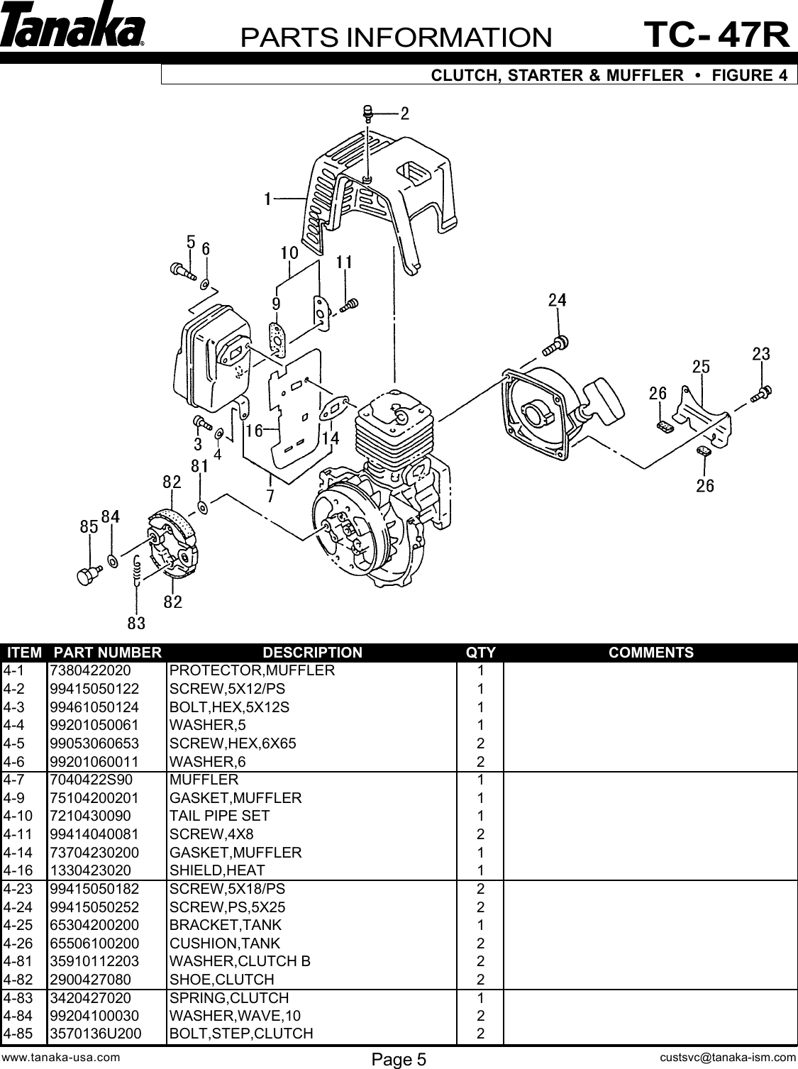 Page 6 of 10 - Tanaka Tanaka-Tc-47R-Users-Manual-  Tanaka-tc-47r-users-manual