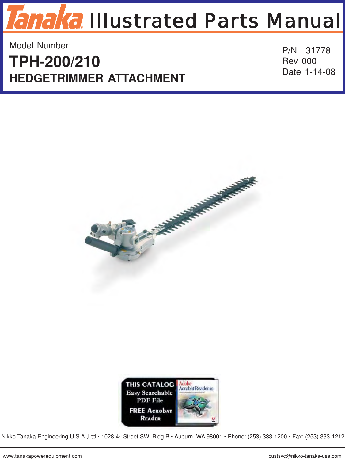 Page 1 of 10 - Tanaka Tanaka-Tph-210-200-Users-Manual- TPH-200-210dpl Tanaka-tph-210-200-users-manual