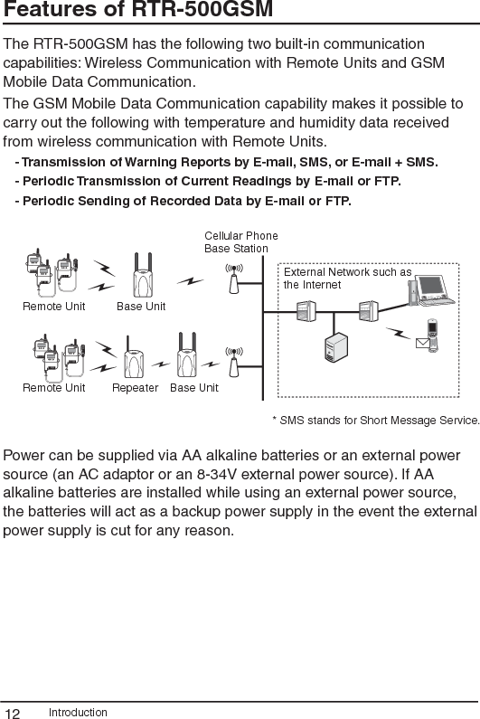 Getting Ready This section provides instructions on getting the RTR-500GSM ready to use. 