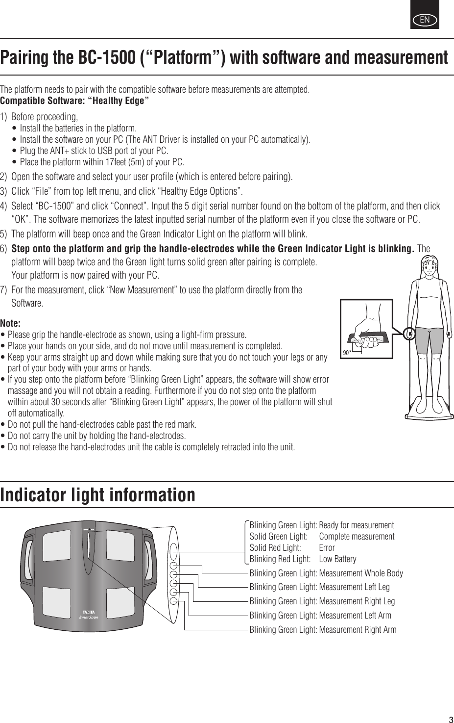 Page 5 of 12 - Tanita Tanita-Bc-1500-Owner-S-Manual