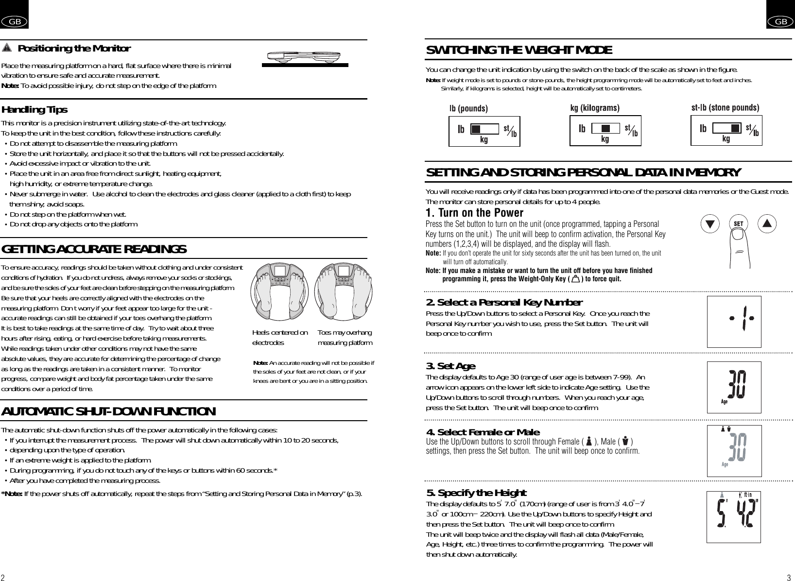 Page 3 of 4 - Tanita Tanita-Body-Composition-Monitor-Bc-530-Users-Manual- BC-530  Tanita-body-composition-monitor-bc-530-users-manual
