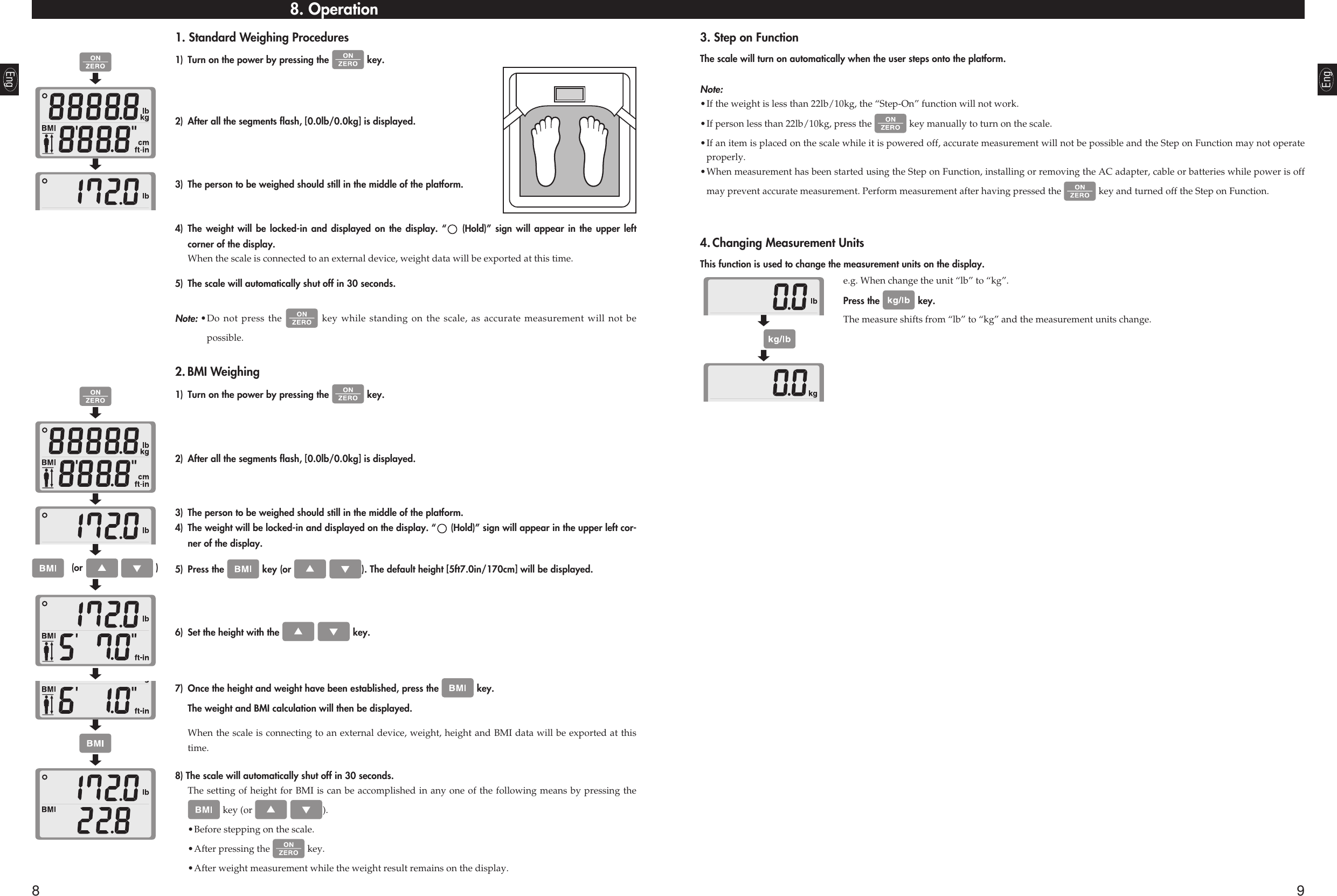 Page 5 of 8 - Tanita Tanita-Ph-740-Owner-S-Manual PH740_01GB0311Fin