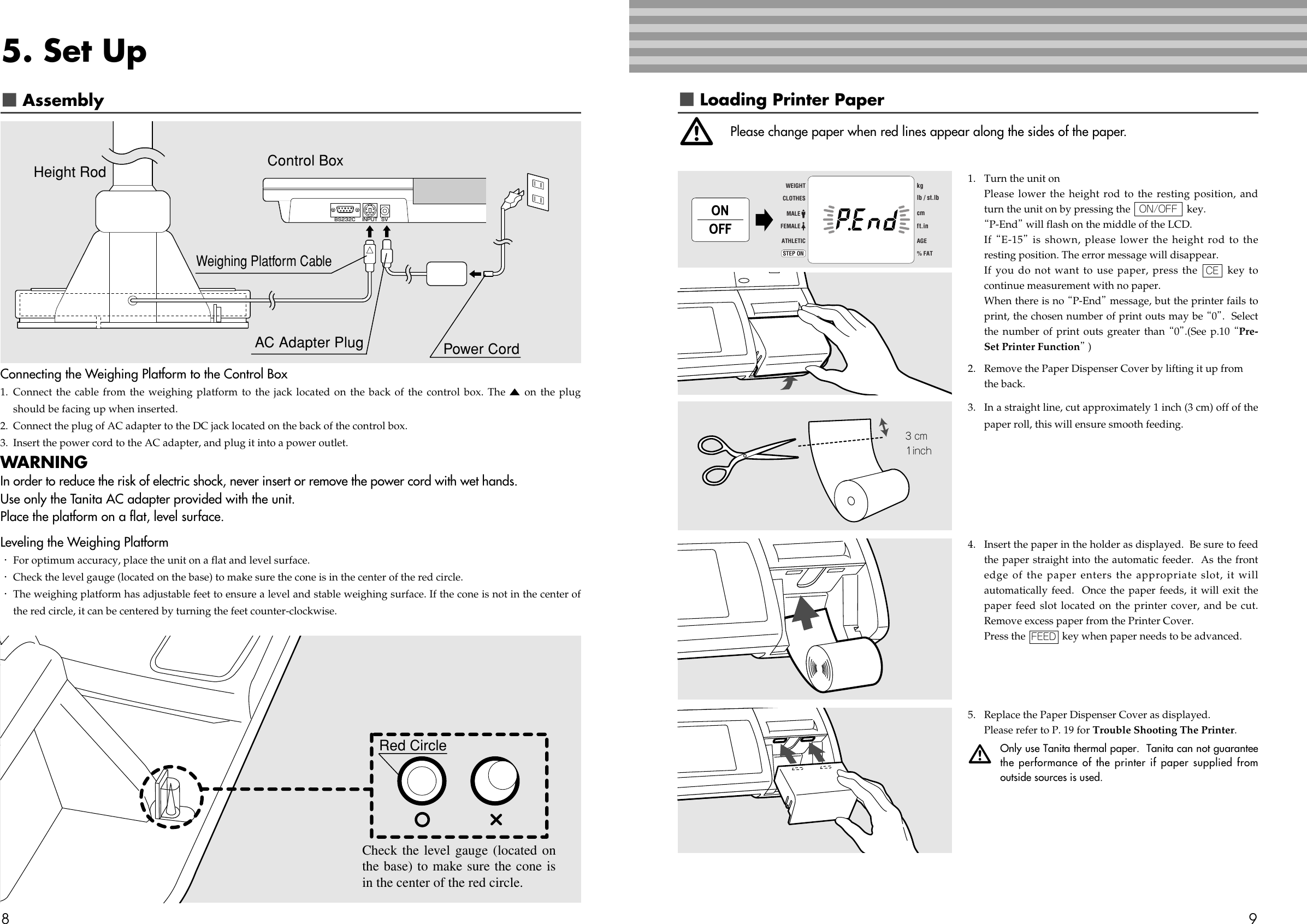 Page 5 of 12 - Tanita Tanita-Tbf-215Gs-Owner-S-Manual TBF-215