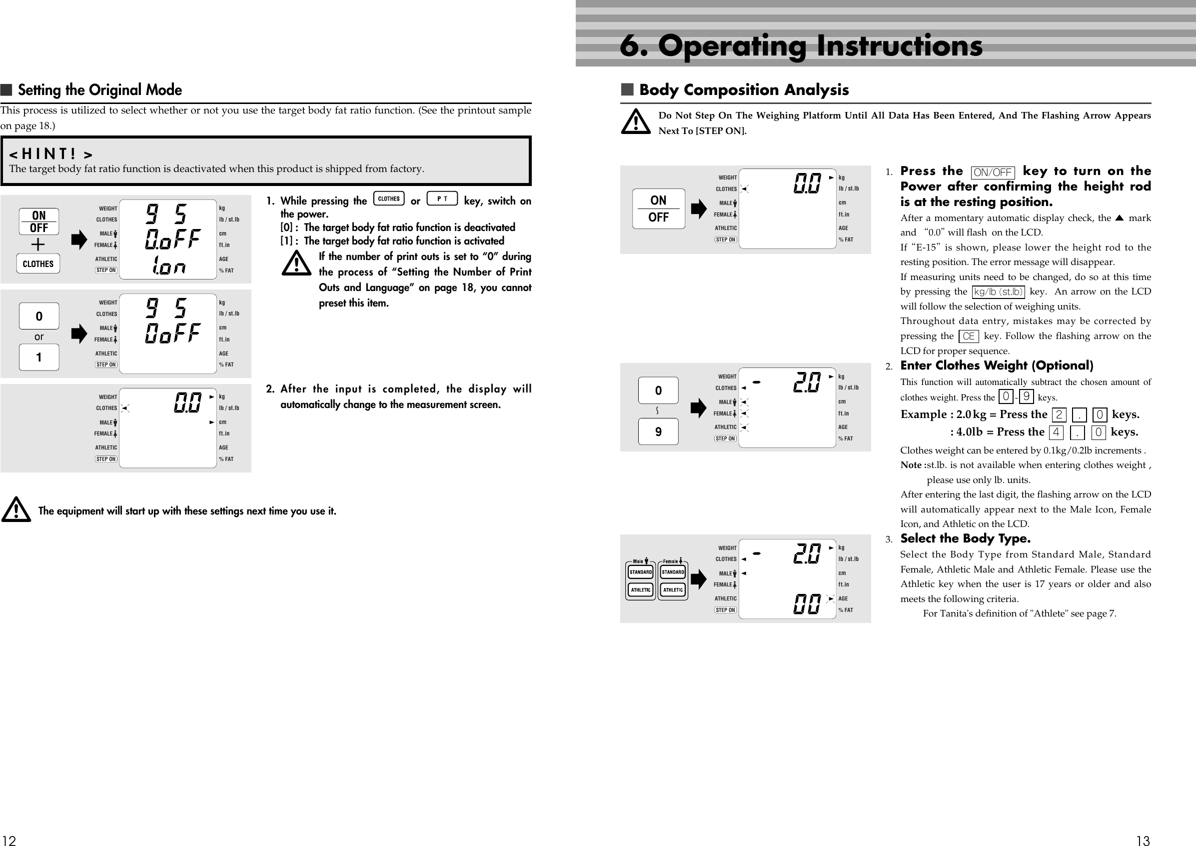 Page 7 of 12 - Tanita Tanita-Tbf-215Gs-Owner-S-Manual TBF-215