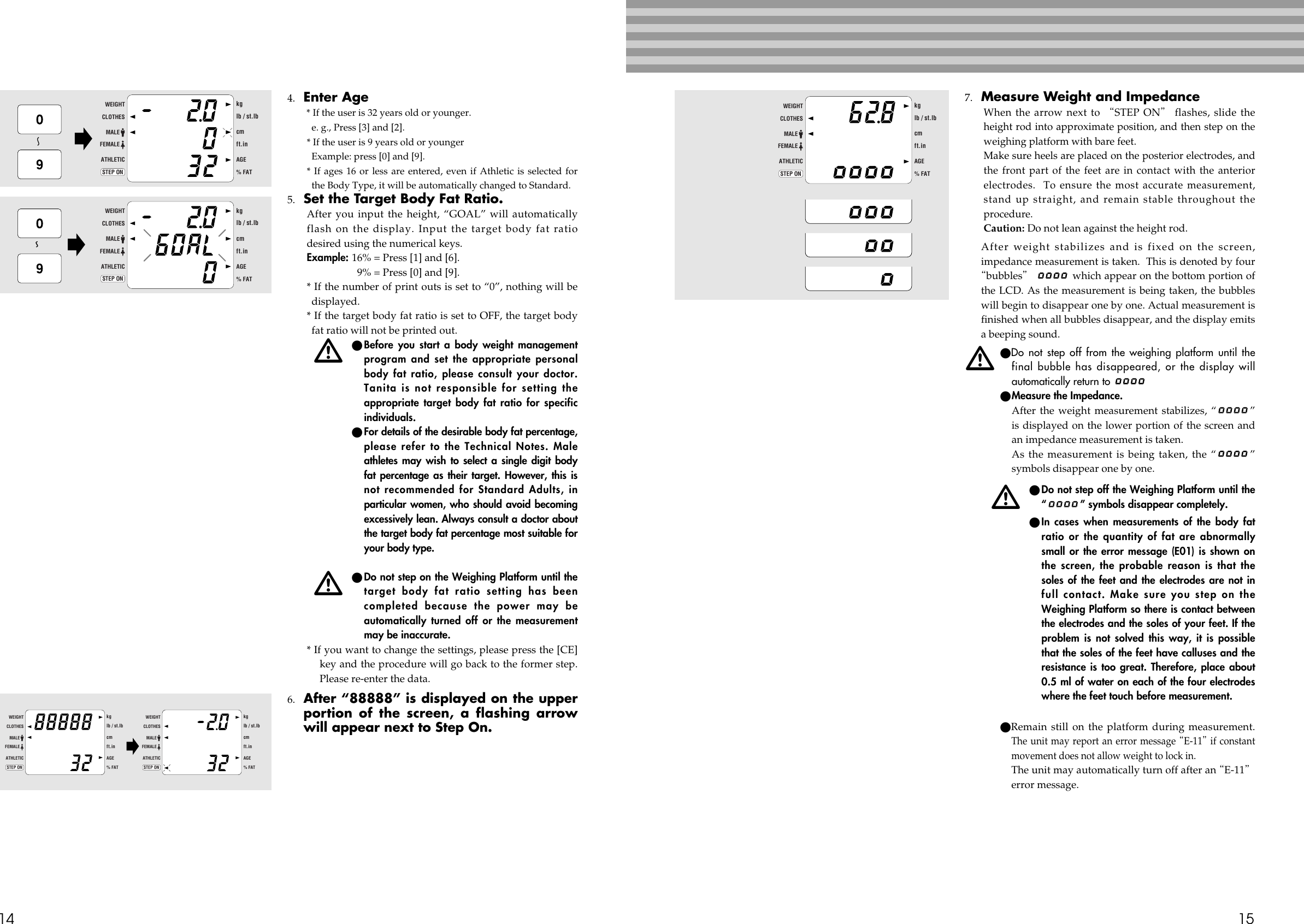 Page 8 of 12 - Tanita Tanita-Tbf-215Gs-Owner-S-Manual TBF-215