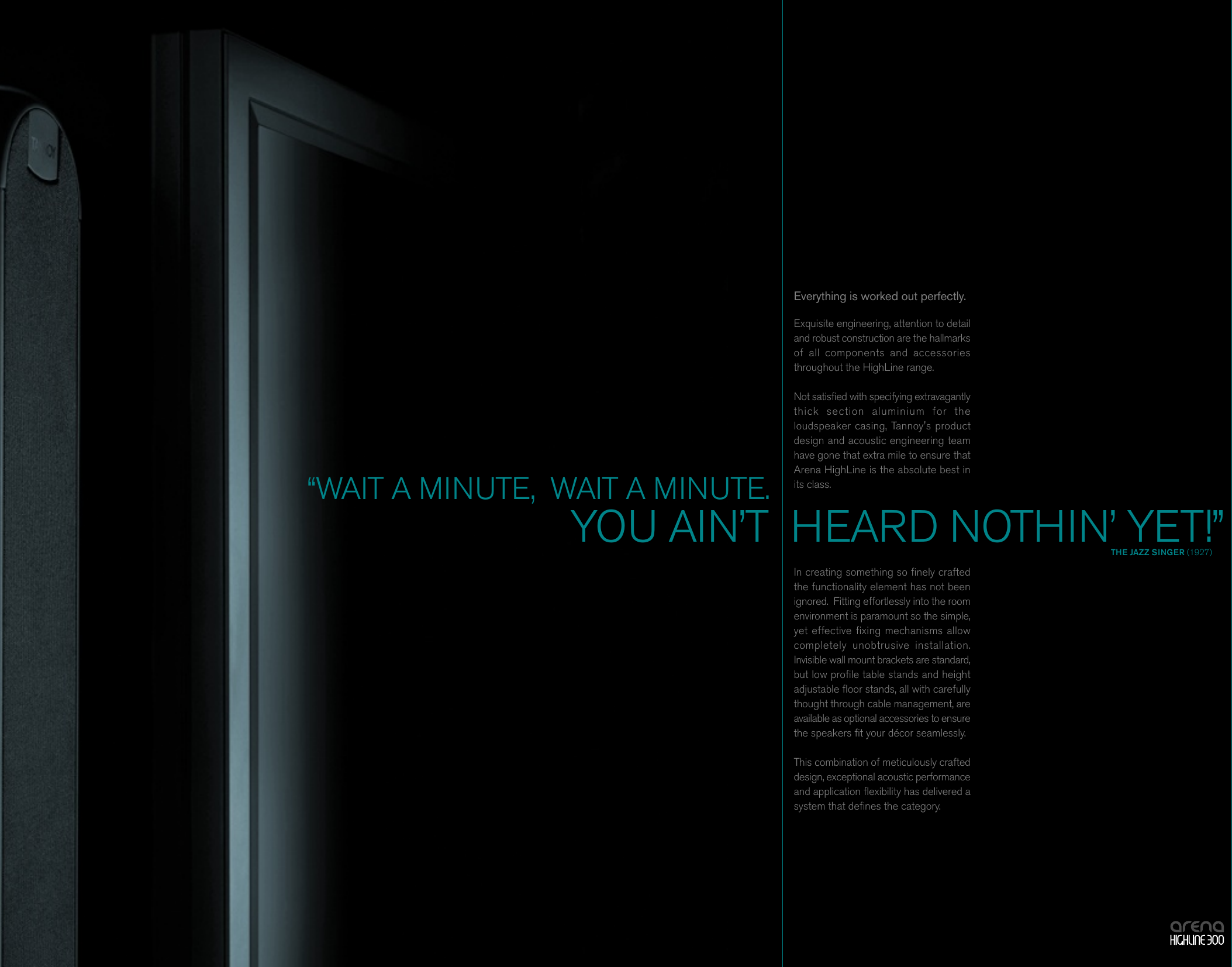 Page 4 of 8 - Tannoy HighLine 300 User Manual  To The Ebdbc202-6fb6-4b9c-ac37-d10afecc5d56