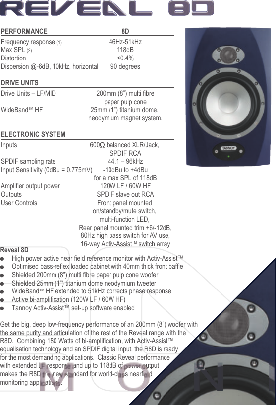 Page 9 of 12 - Tannoy TS12  User Manual To The C1e1202e-53f6-4851-aed6-acd7f3484139