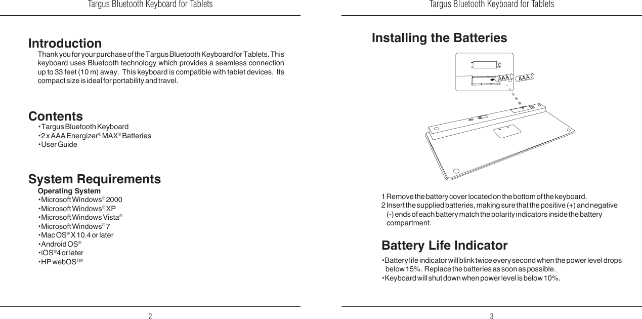 Page 3 of 7 - Targus N2953 User Manual  To The 6ea5fdbc-494d-452d-85a7-eed95616c202