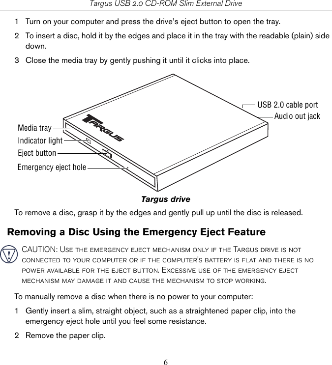 Page 6 of 12 - Targus Targus-Pacd010-400-0137-001B-Users-Manual- PACD010U  Targus-pacd010-400-0137-001b-users-manual