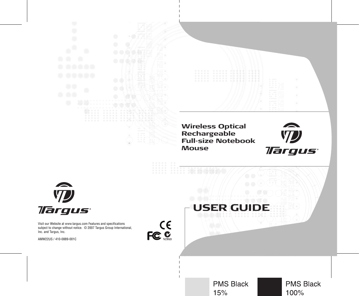 Page 1 of 7 - Targus Targus-Wireless-Optical-Rechargeable-Full-Size-Notebook-Mouse-Users-Manual- AMW0501EU  Targus-wireless-optical-rechargeable-full-size-notebook-mouse-users-manual