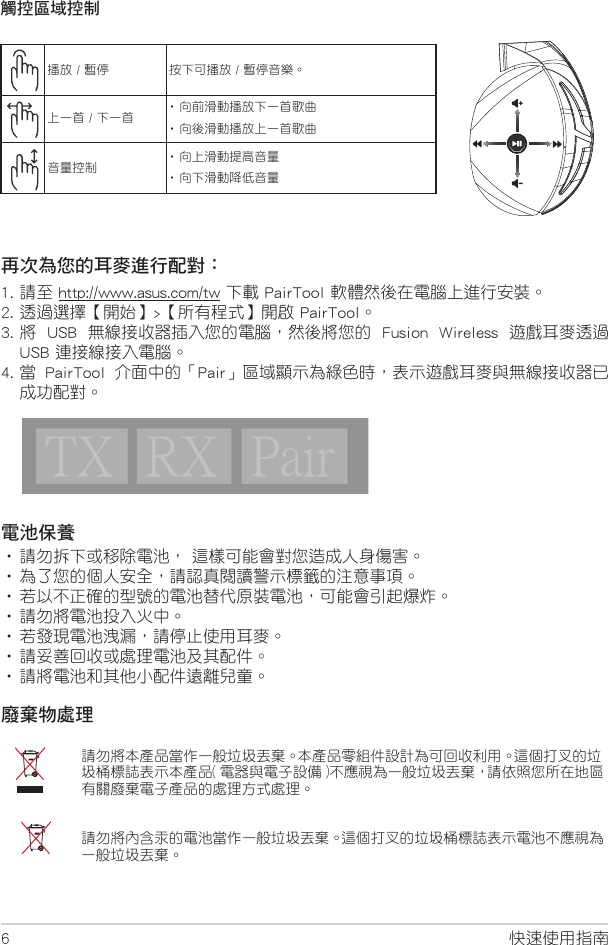 Page 6 of Tatung ROGSTRIXFWLD ROG Strix F-WL Dongle User Manual ROG Strix F WL Dongle  UserMan Part 1