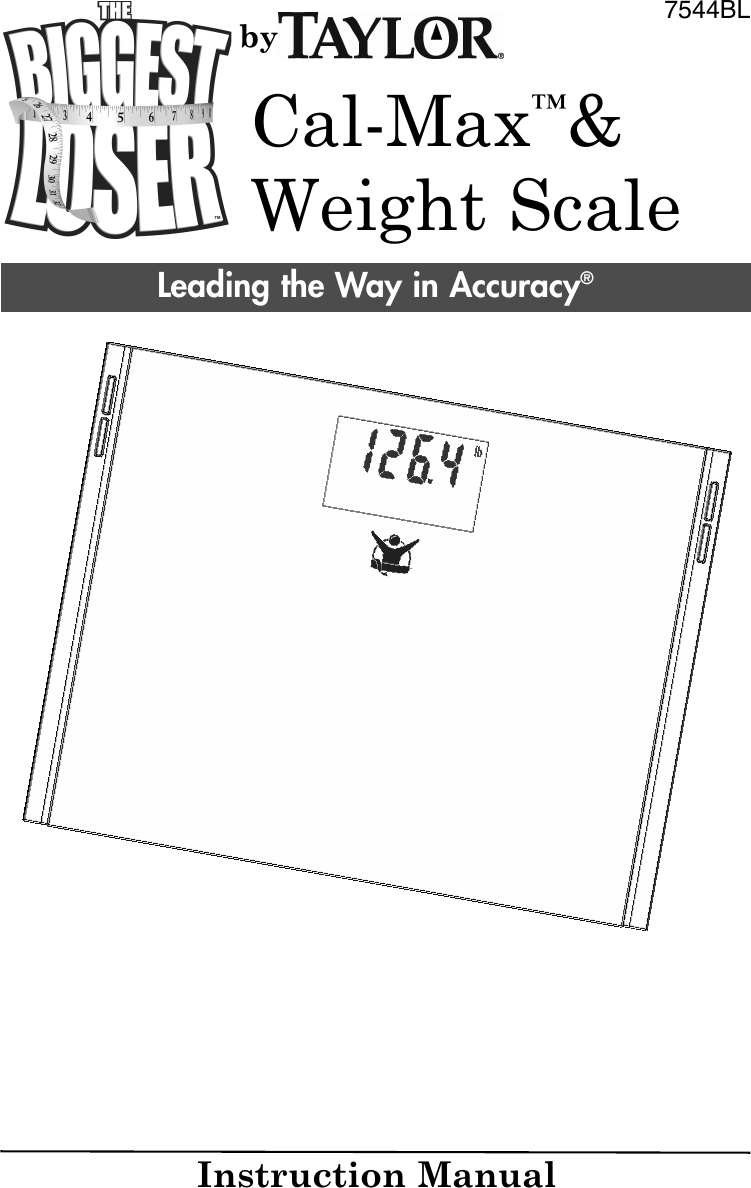 Page 1 of 8 - Taylor Taylor-7544Bl-Users-Manual-  Taylor-7544bl-users-manual