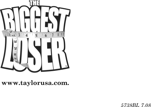 Page 12 of 12 - Taylor Taylor-Taylor-Scale-5738Bl-Users-Manual-  Taylor-taylor-scale-5738bl-users-manual