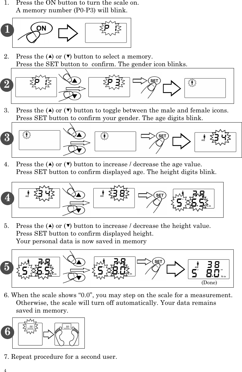 Page 4 of 12 - Taylor Taylor-Taylor-Scale-5738Bl-Users-Manual-  Taylor-taylor-scale-5738bl-users-manual