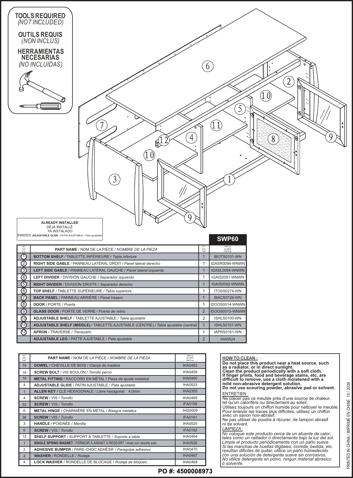 Page 2 of 9 - Tech-Craft Tech-Craft-Swp60-Users-Manual- SWP60 AI ACC 03.R0_450000 Tech-craft-swp60-users-manual