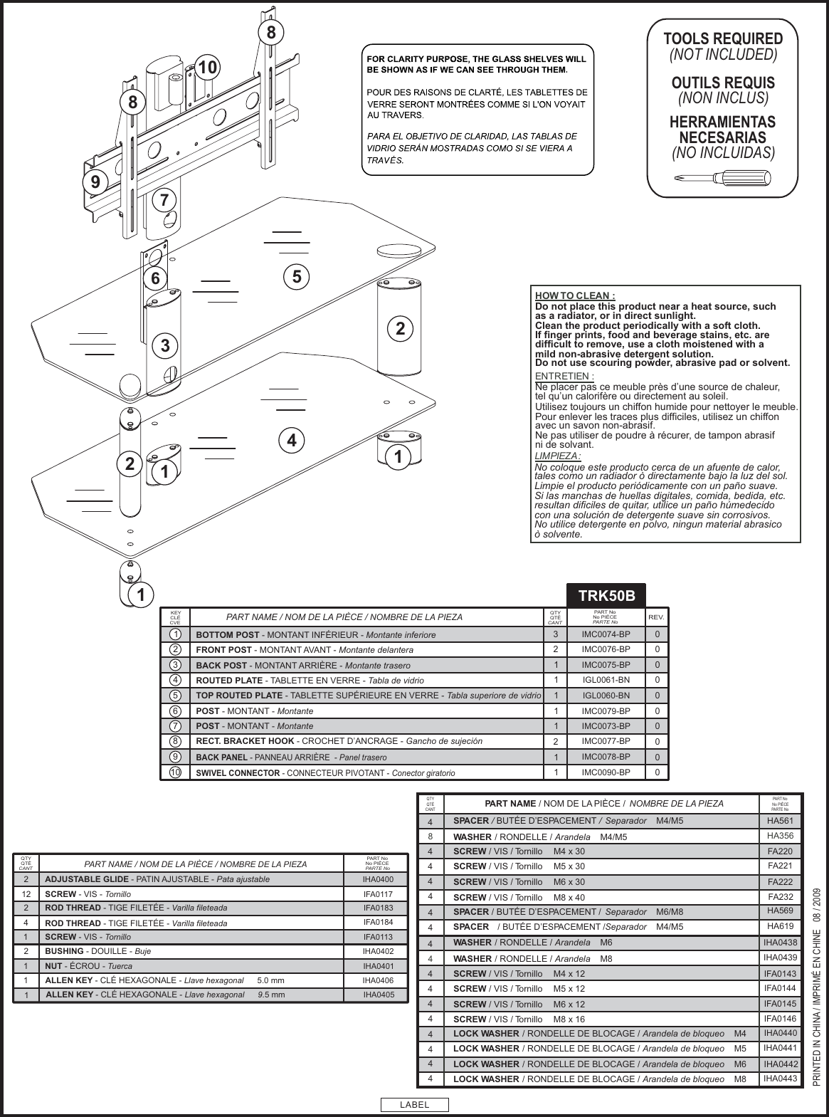 Page 2 of 6 - Tech-Craft Tech-Craft-Trk50B-Users-Manual- TRK50-1  Tech-craft-trk50b-users-manual