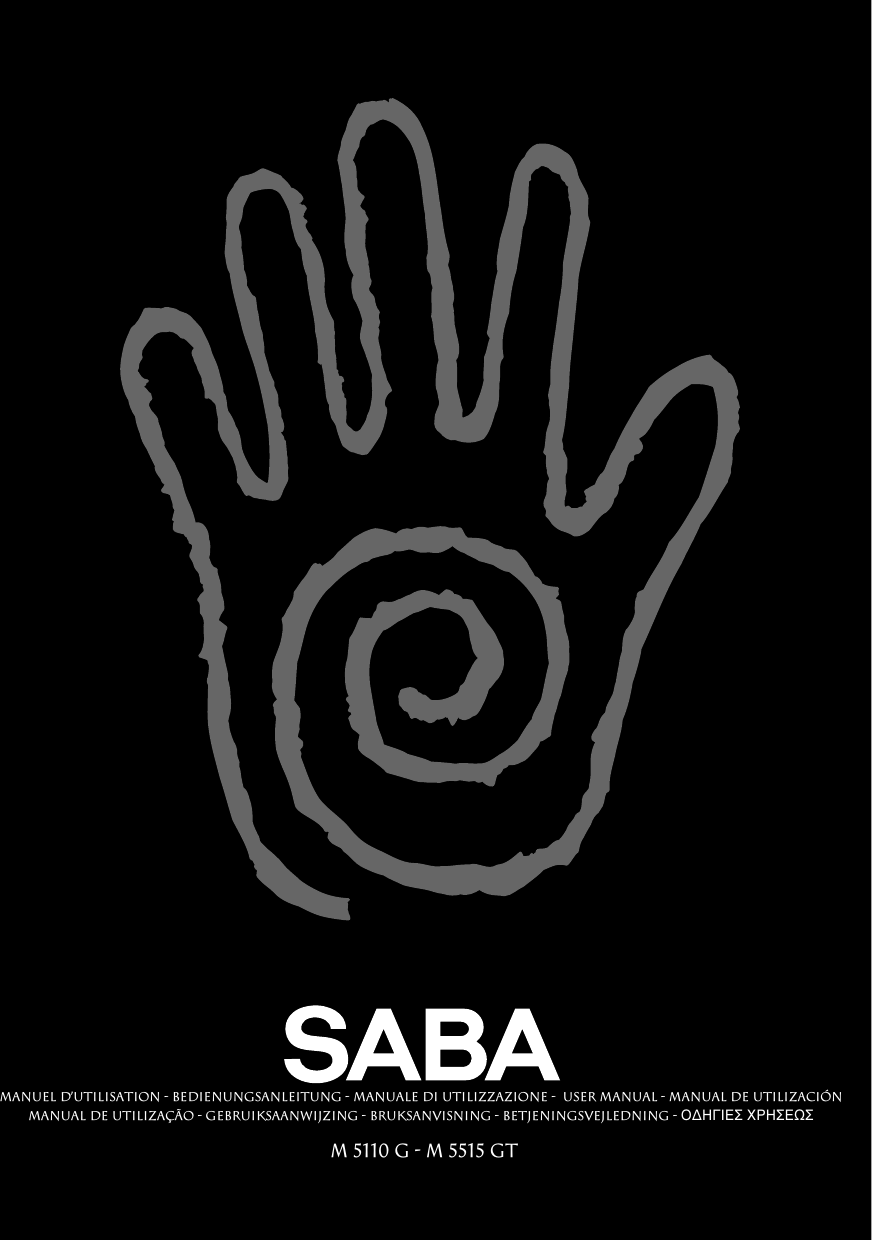 Page 1 of 8 - Technicolor Technicolor-M-5110-G-Users-Manual- NOTICE TV - SABA M5110G / M5515GT 253 355 90  Technicolor-m-5110-g-users-manual