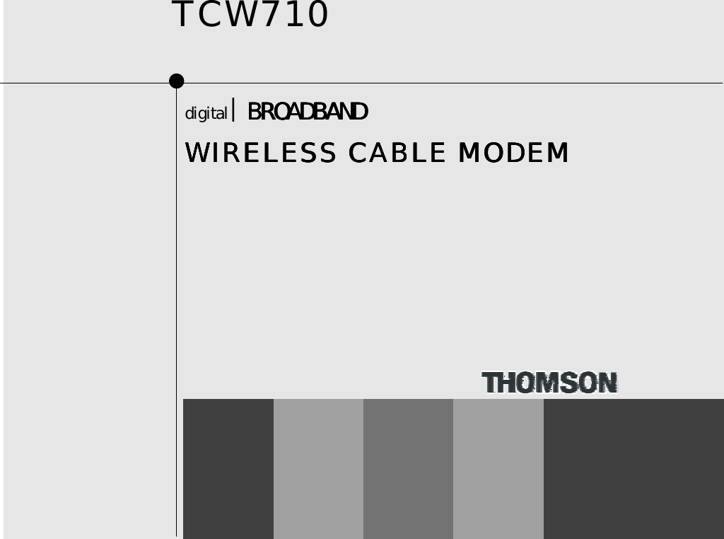 Technicolor Tcw710 Users Manual