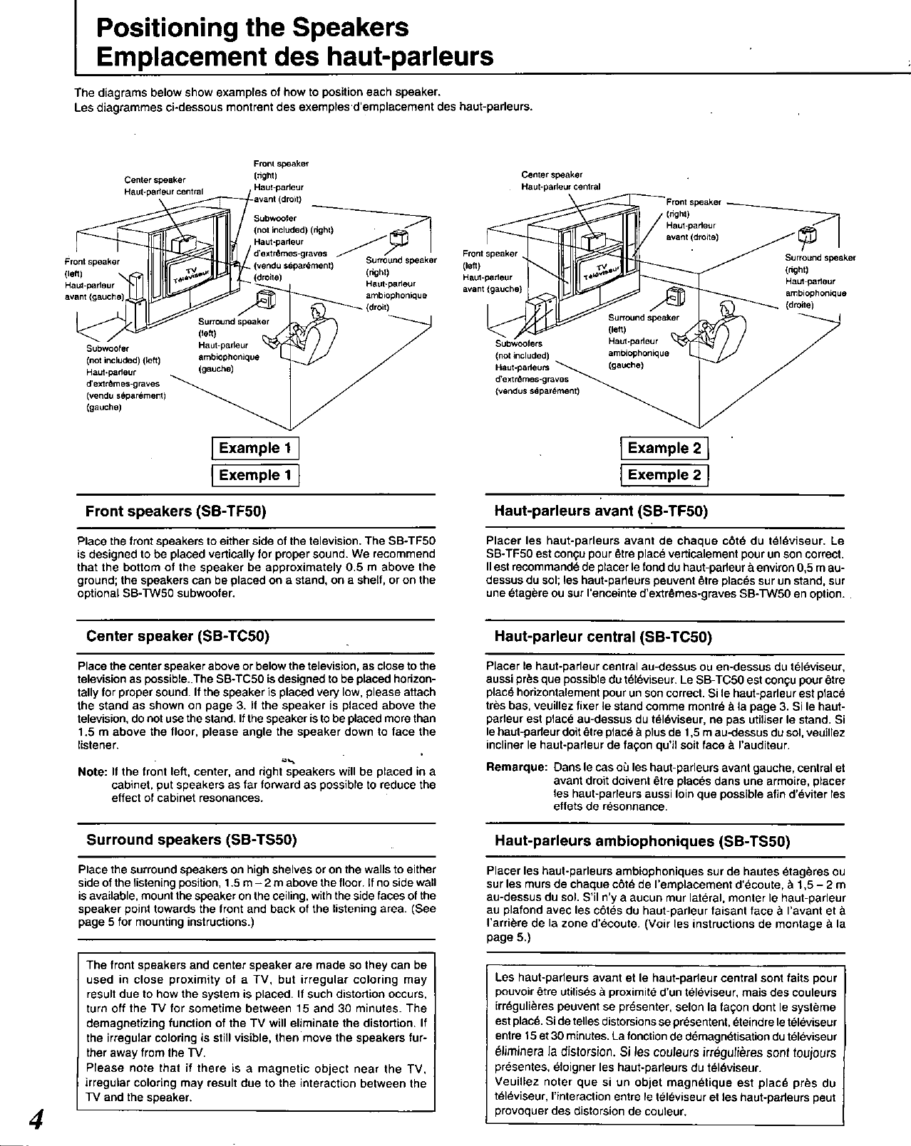 Page 4 of 8 - Technics Technics-Sb-Tf50-Users-Manual- PDF File Created From A TIFF .  Technics-sb-tf50-users-manual
