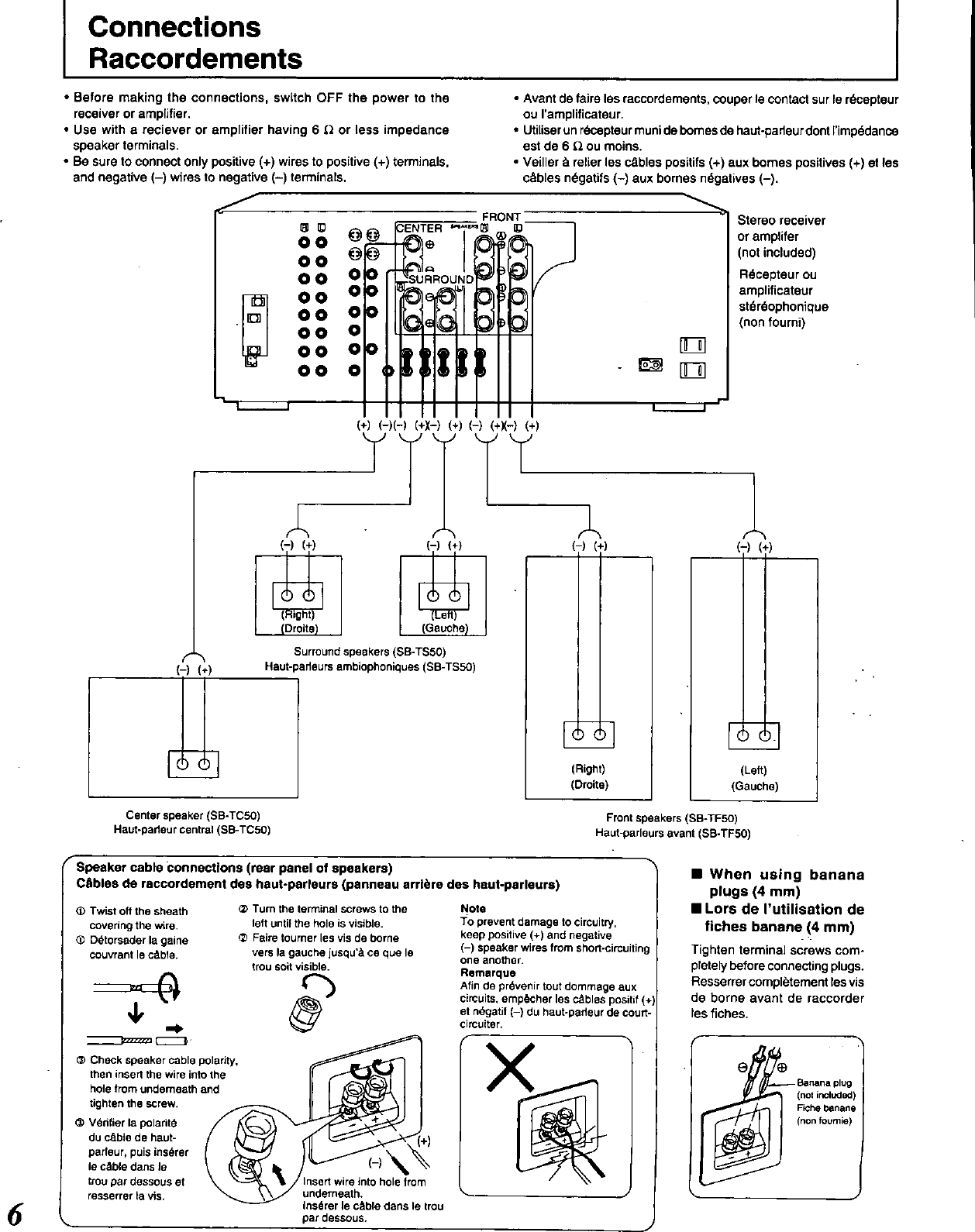 Page 6 of 8 - Technics Technics-Sb-Tf50-Users-Manual- PDF File Created From A TIFF .  Technics-sb-tf50-users-manual