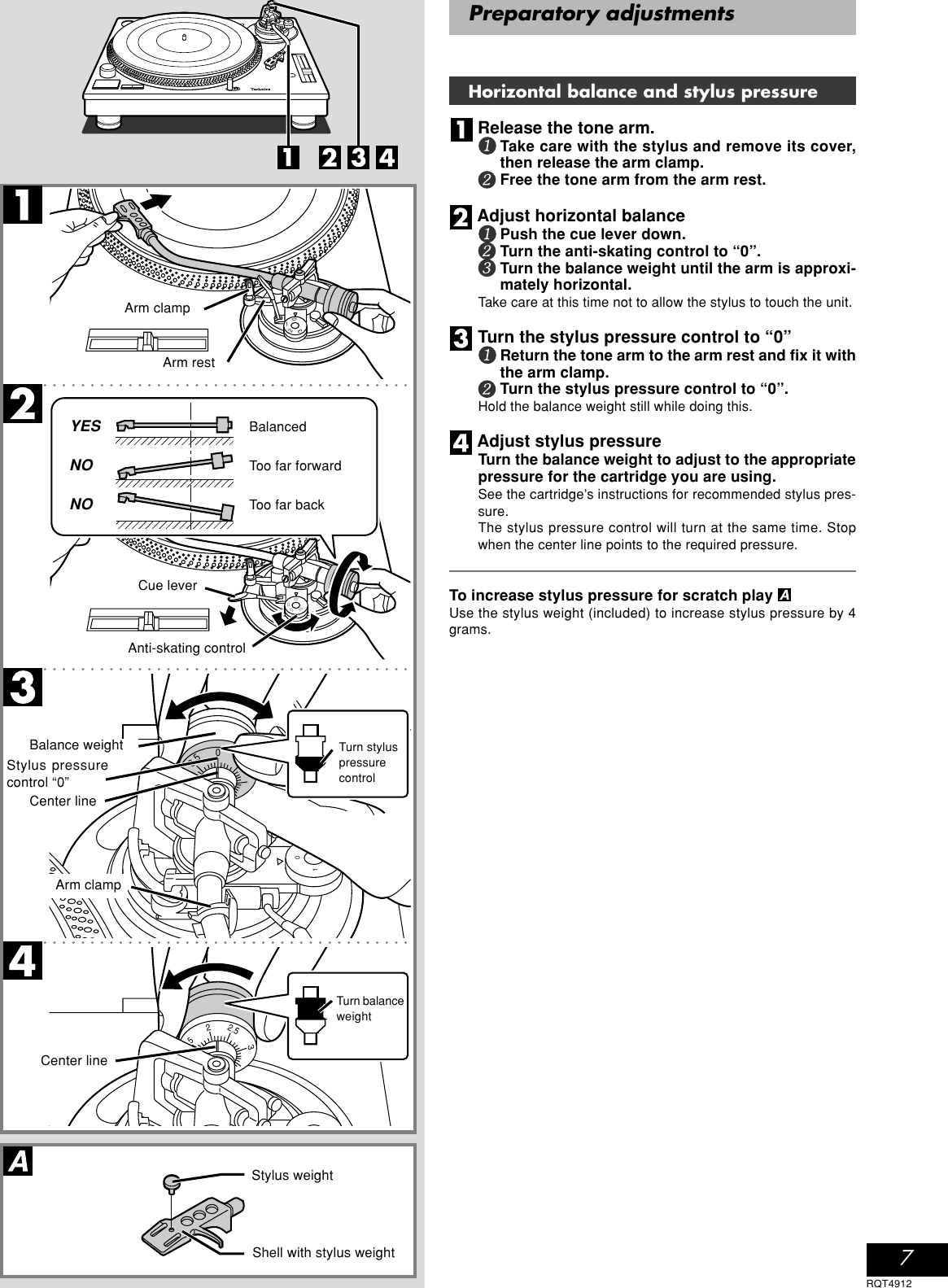 Page 7 of 12 - Technics Technics-Sl-1200M3D-Owner-S-Manual