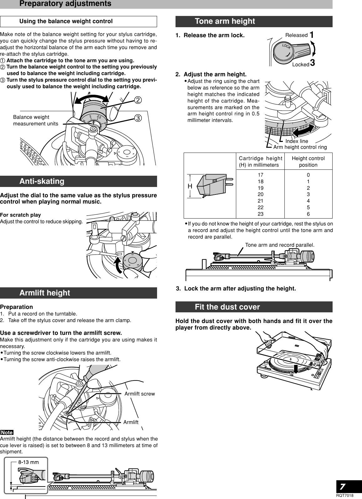 Page 7 of 12 - Technics Technics-Sl-1210Mk5-Owner-S-Manual