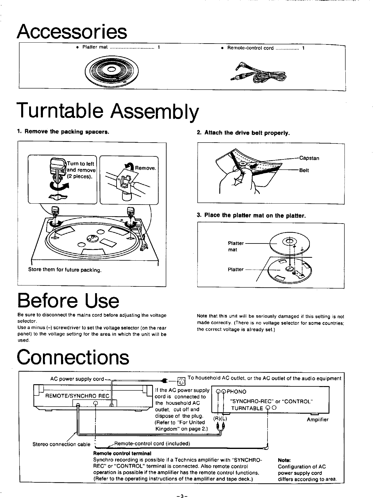 Page 3 of 6 - Technics Technics-Sl-J110R-Users-Manual-  Technics-sl-j110r-users-manual