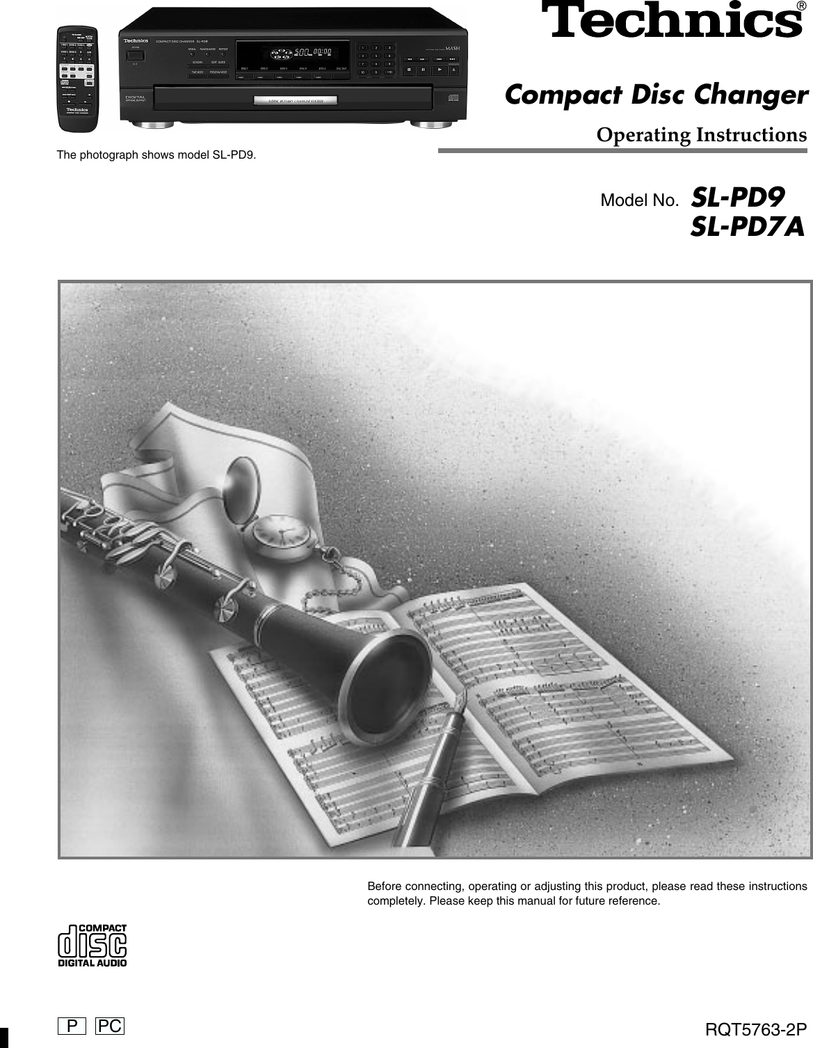 Technics Sl Pd9 Owner S Manual P1 3