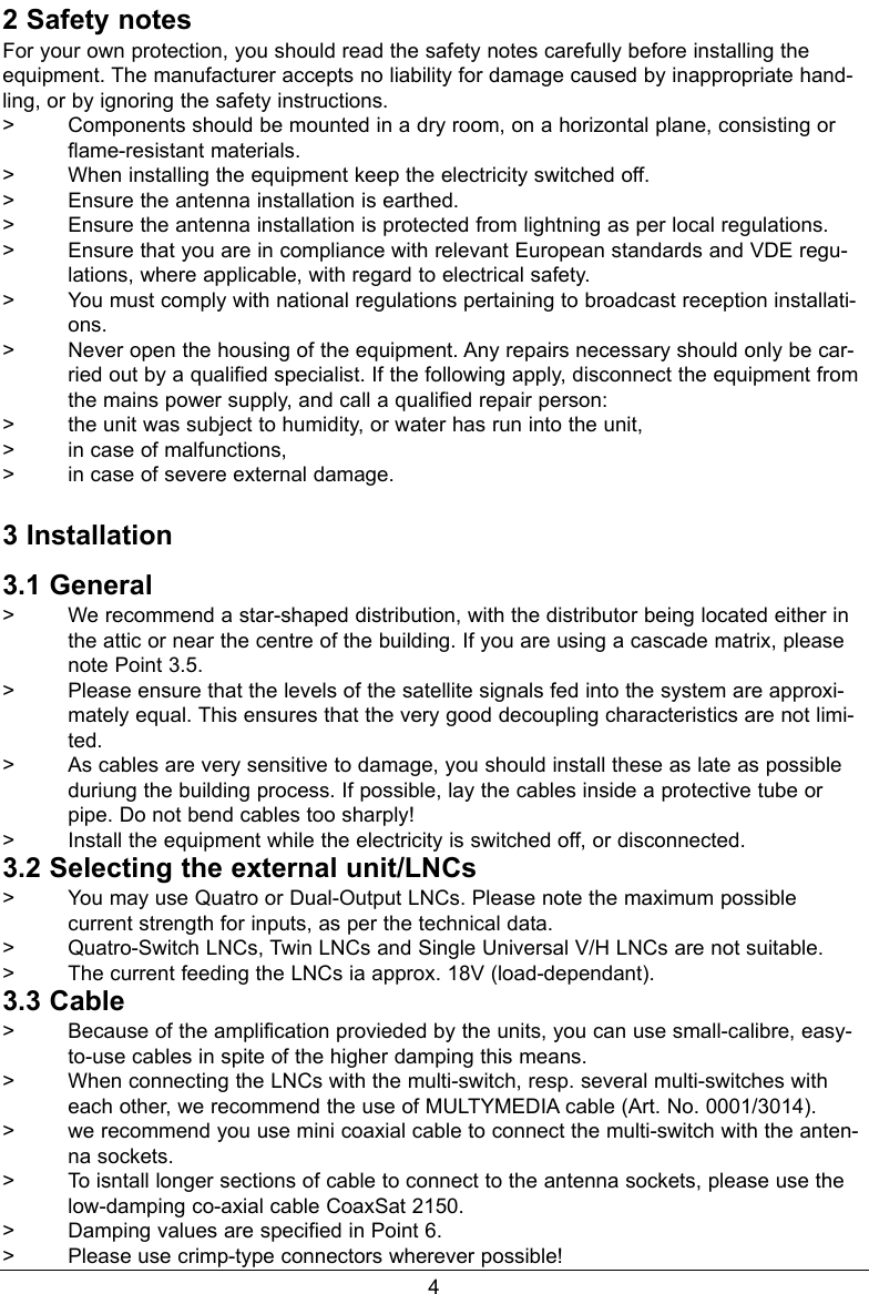 Page 4 of 8 - Technisat Technisat-Gigaswitch-9-8-Users-Manual- GIGASWITeng-1  Technisat-gigaswitch-9-8-users-manual