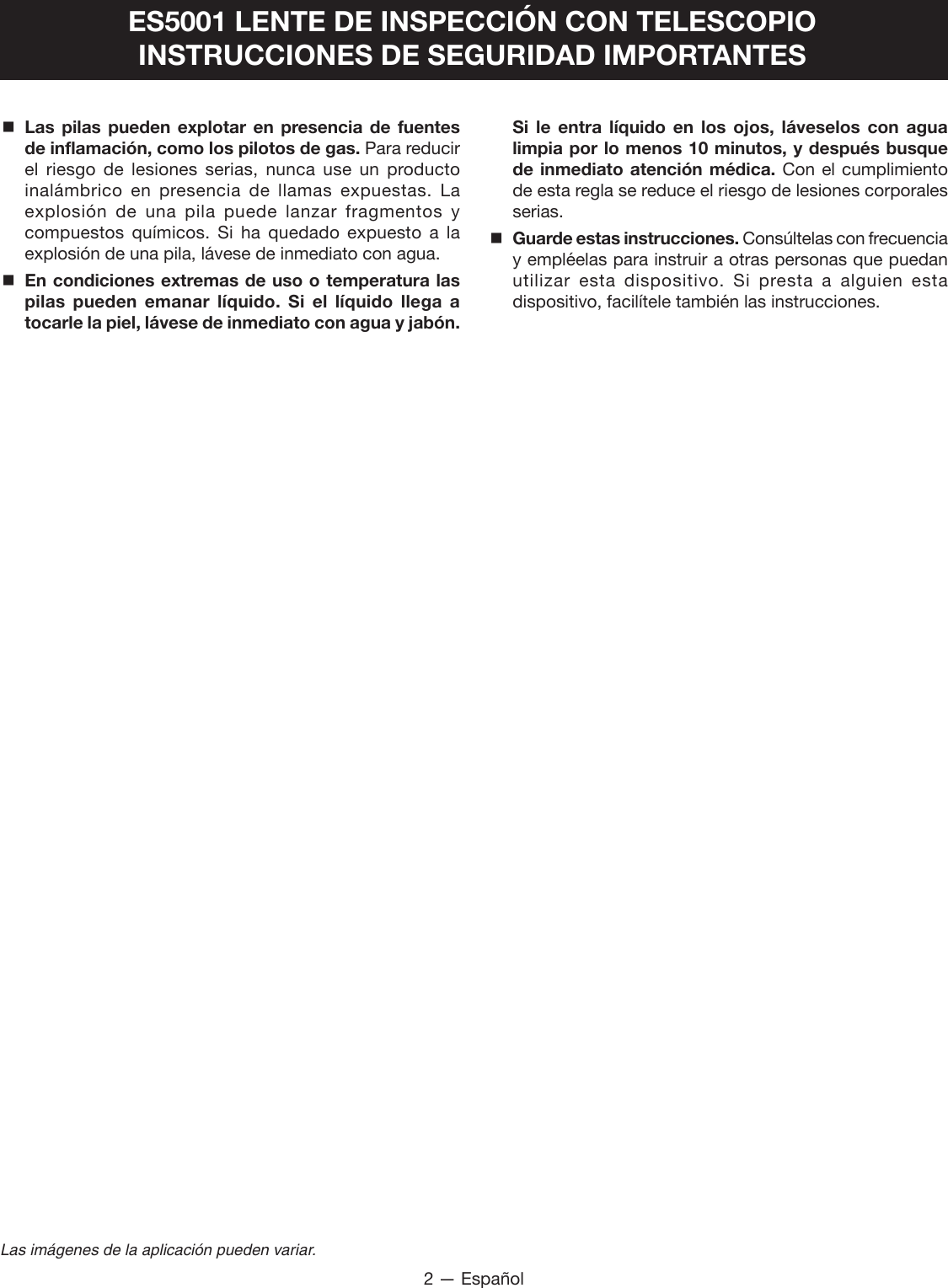 Page 23 of Techtronic Cordless GP ES51A INSPECTION SCOPE User Manual