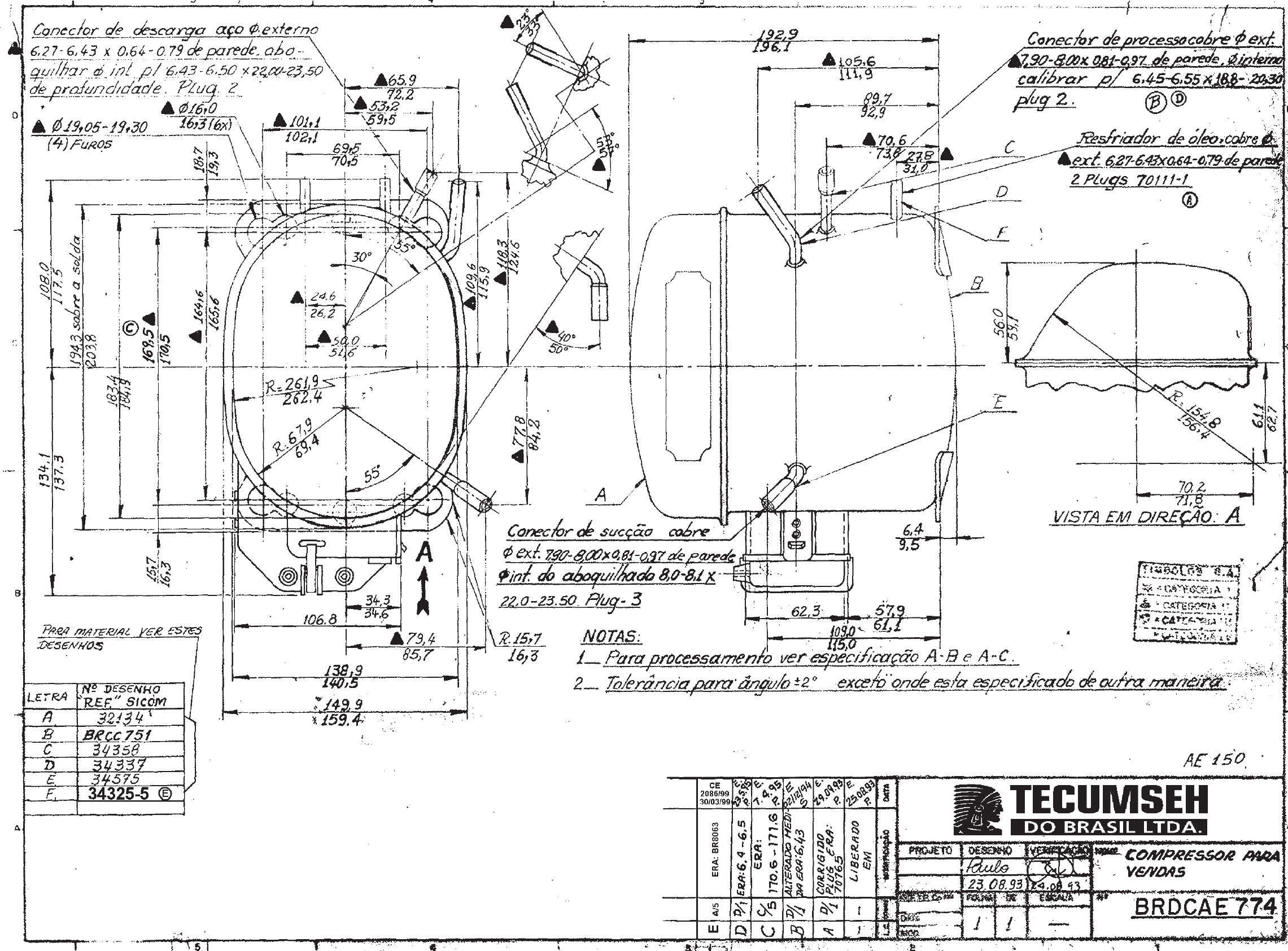 Page 1 of 1 - Tecumseh Tecumseh-Aeb1380Axa-Drawing-Data- Ae-brdcae774_e-3.cal  Tecumseh-aeb1380axa-drawing-data